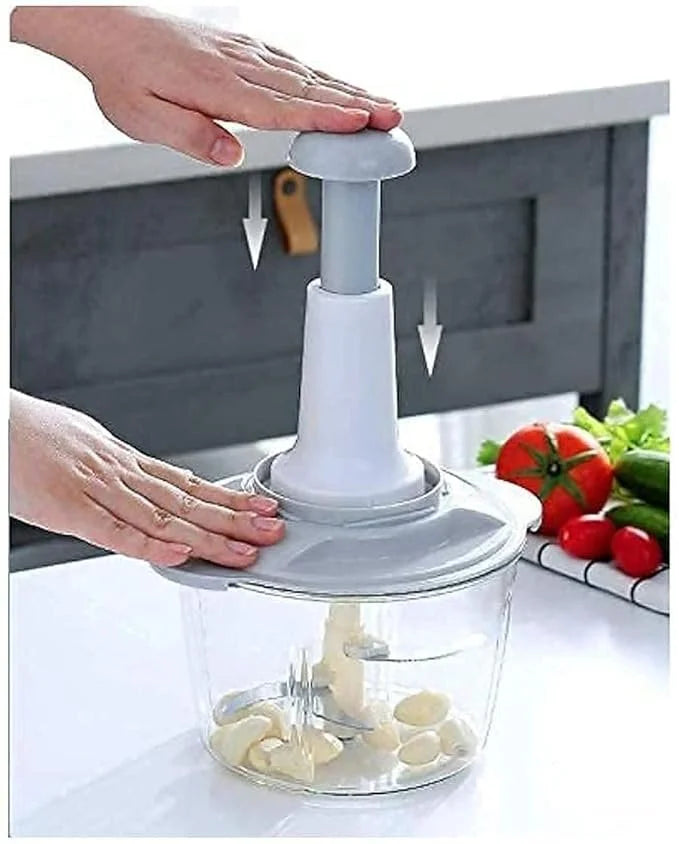 Large-Capacity Multi-function Food Chopper, Household Push-type Rotary Vegetable Onion Chopper