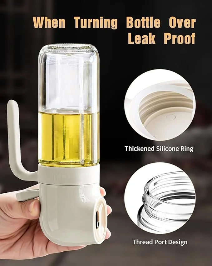 Oil Sprayer for Cooking, 250ml Glass Olive Oil Sprayer