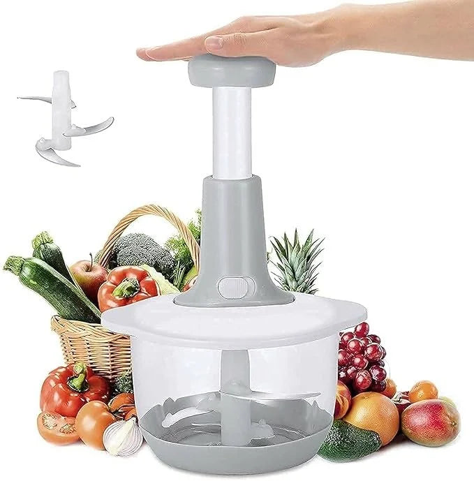 Large-Capacity Multi-function Food Chopper, Household Push-type Rotary Vegetable Onion Chopper