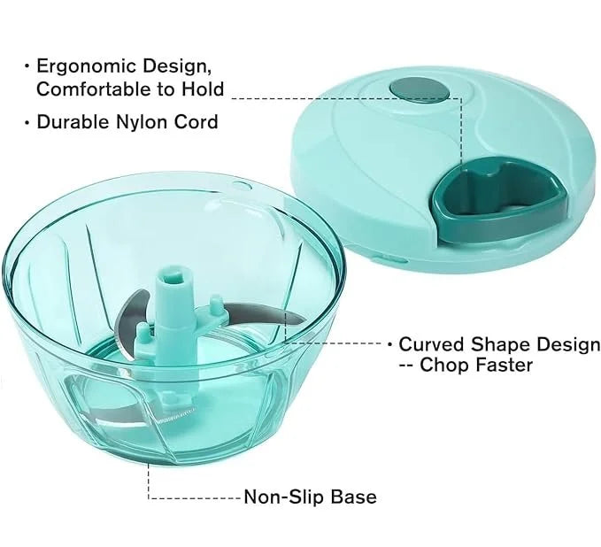 Manual Vegetable Chopper for Kitchen, Vegetable Cutter for Kitchen, Onion Cutter, Onion Chopper (Multi Colour) (450 ml)