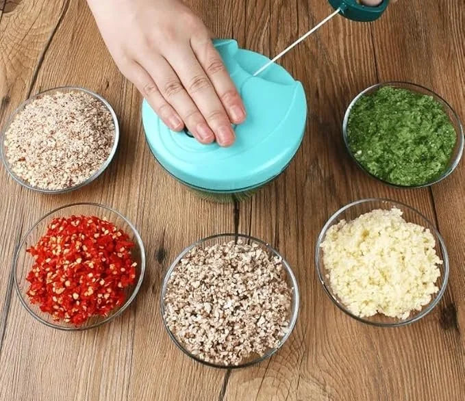 Manual Vegetable Chopper for Kitchen, Vegetable Cutter for Kitchen, Onion Cutter, Onion Chopper (Multi Colour) (450 ml)