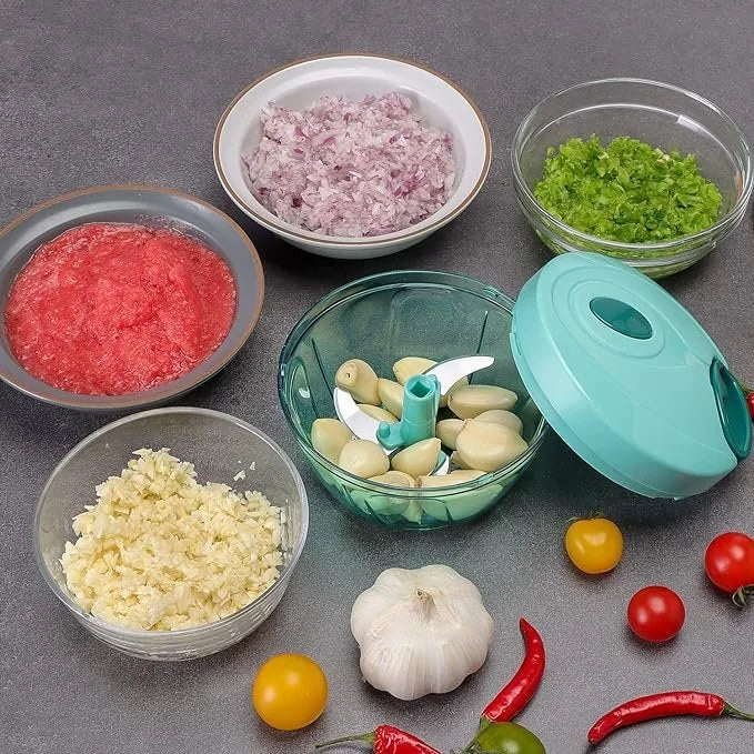 Manual Vegetable Chopper for Kitchen, Vegetable Cutter for Kitchen, Onion Cutter, Onion Chopper (Multi Colour) (450 ml)
